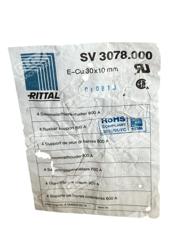 Rittal E-Cu 30x10mm Busbar Holder SV3078.000 (Bag of 4) - Image 2