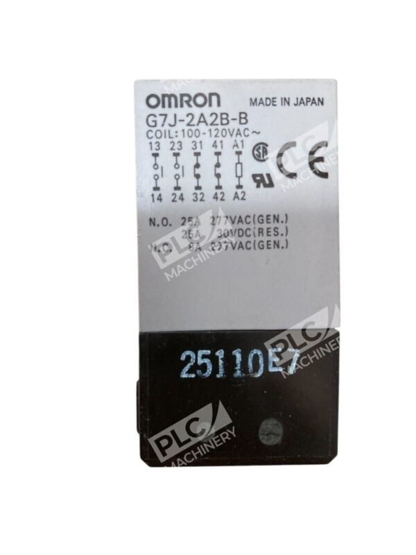 Omron 25110E7 Relay G7J-2A2B-B 100/120AC