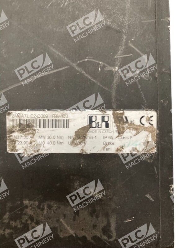 B&R Automation Servo Motor 8MSA7L.E2-C009 - Image 2