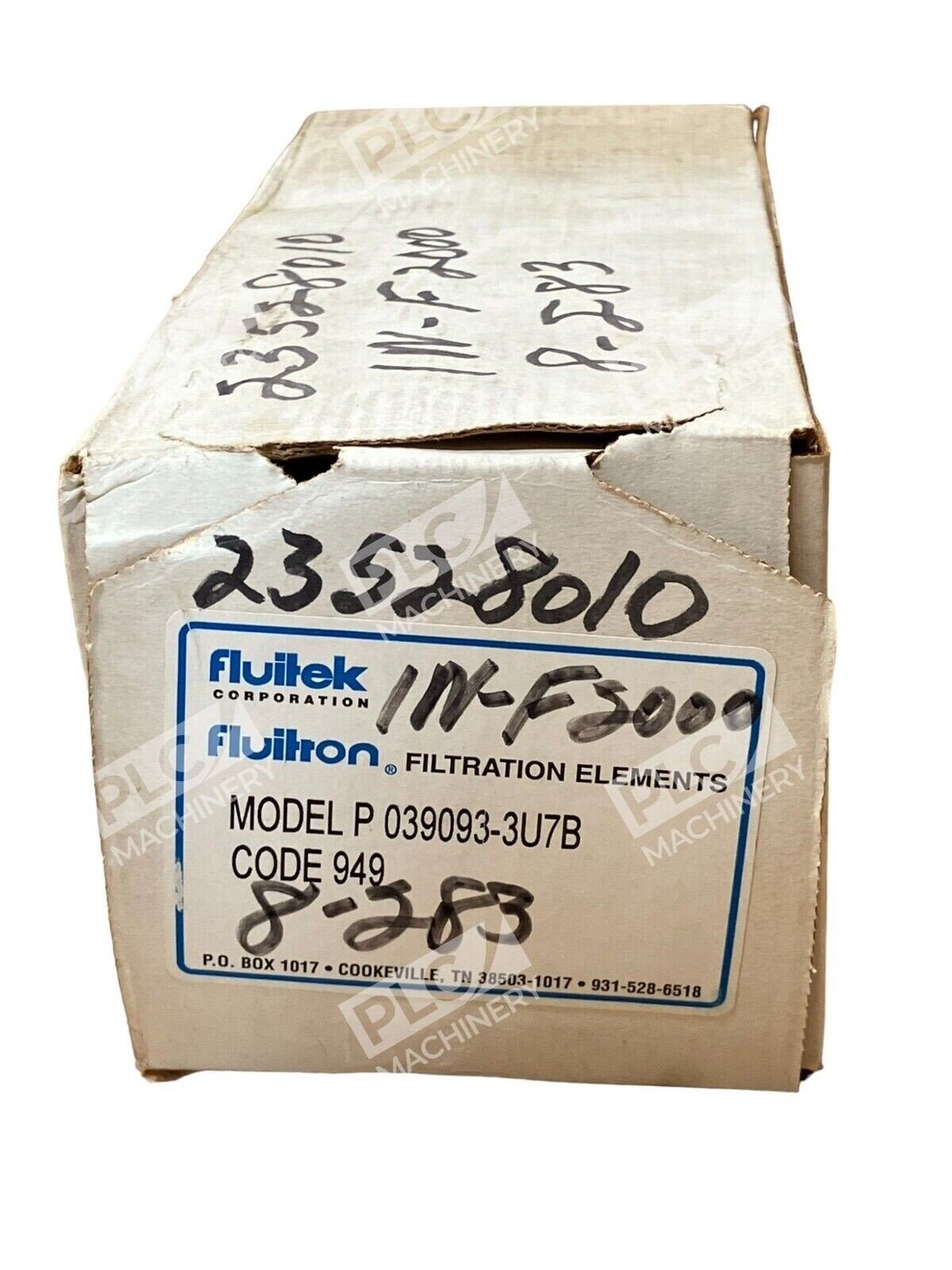 Fuitek P 039093-3U7B Fluitron Hydraulic Filtration Element 949