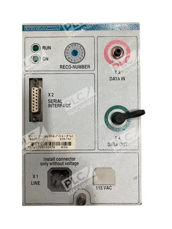 Indramat 265707 8-Slot Interface Module RECO-G.06/01-FW - Image 2