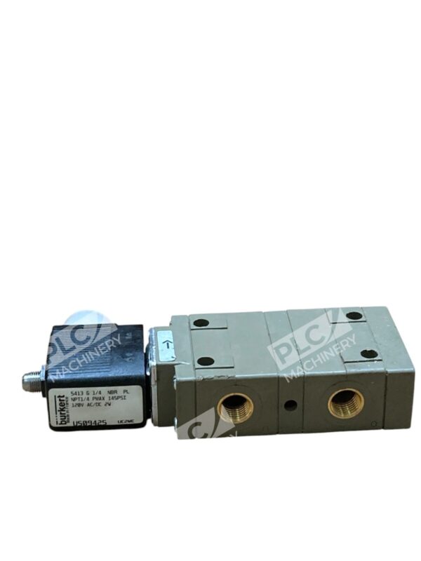 Burkert US09425 2W 120VAC/DC NPT1/4 145PSI Solenoid Valve 5413 G 1/4 NBR PL - Image 3