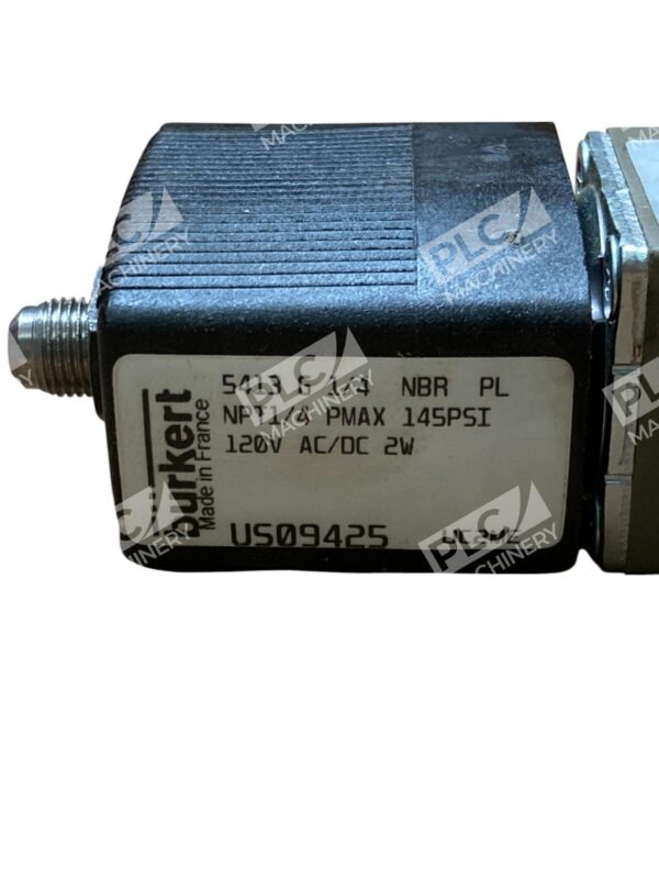 Burkert US09425 2W 120VAC/DC NPT1/4 145PSI Solenoid Valve 5413 G 1/4 NBR PL - Image 5