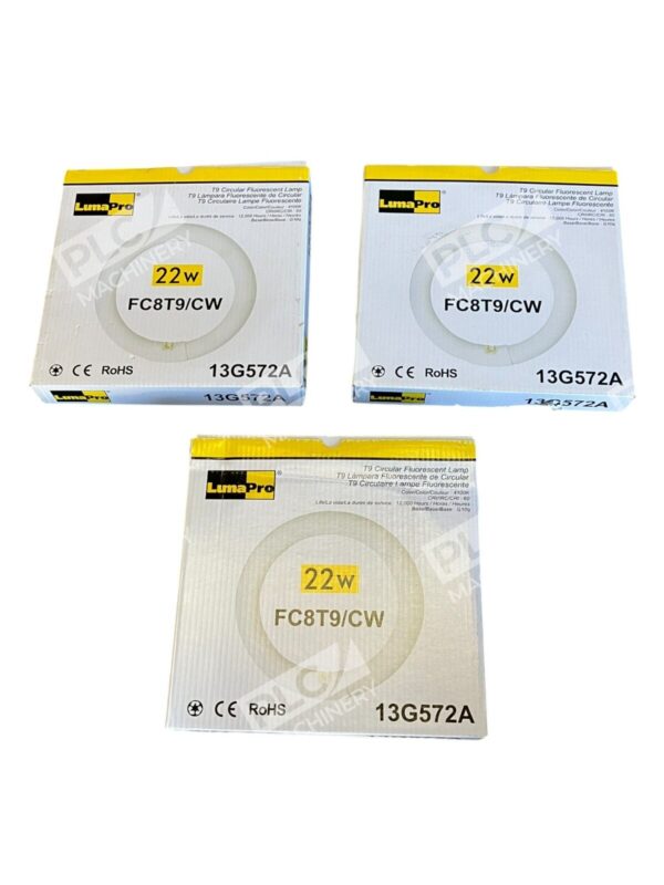 LunaPro 13G572A 22W T9 Circular Flourescent Lamp FC8T9/CW (lot of 3)