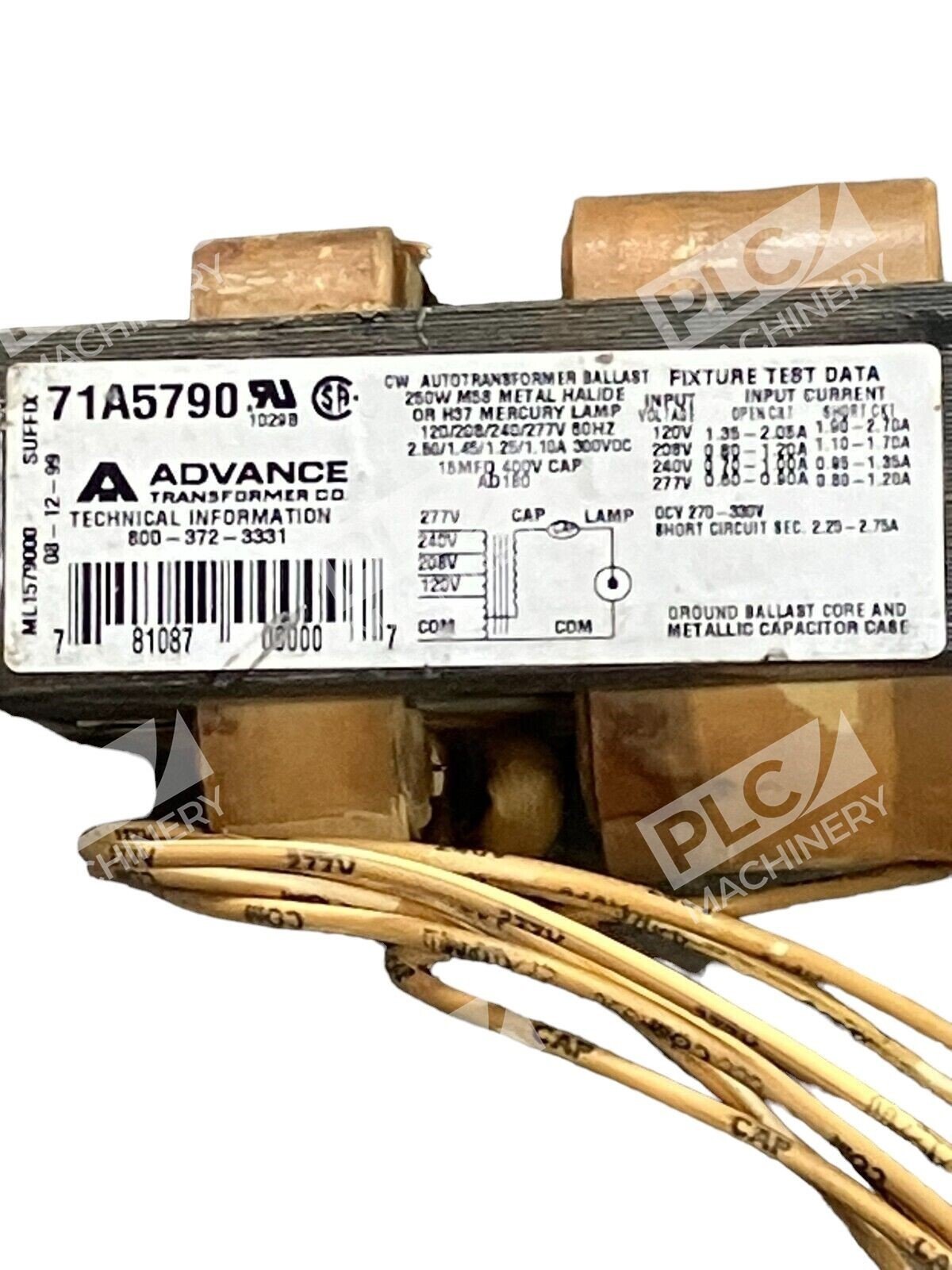 Advance 71A5790 Lamp Ballast - Image 3
