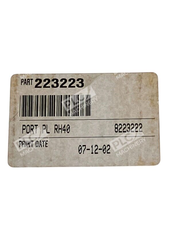 Port Plate RH40 8223222 Part Number 223223 - Image 2