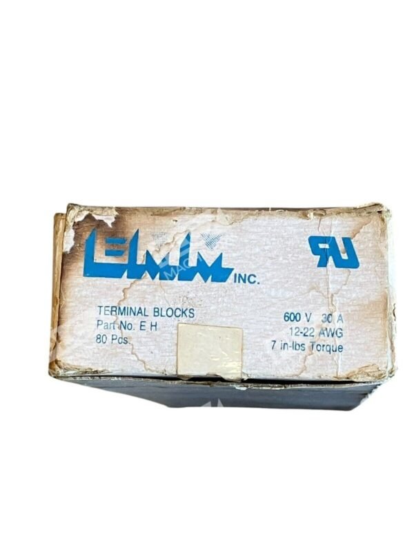 EMM 600V 30A 12-22AWG Terminal Blocks EH (Box of 80)