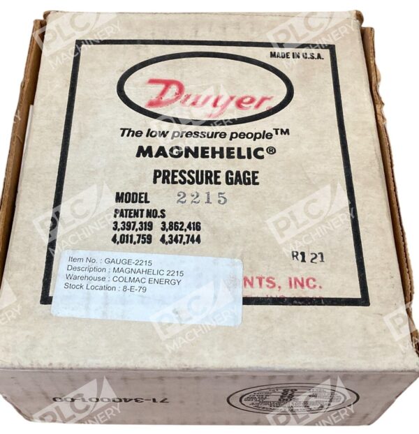 Dwyer Magnehelic Pressure Gauge 2215