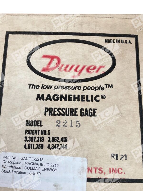 Dwyer Magnehelic Pressure Gauge 2215 - Image 3