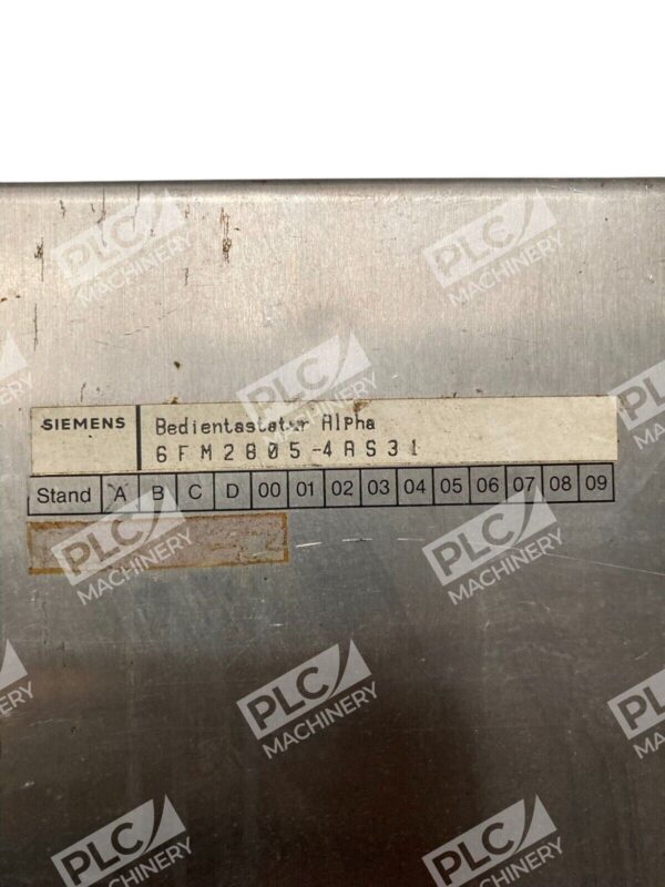 Siemens Control Keyboard Alpha 6FM2805-4AS31 - Image 2