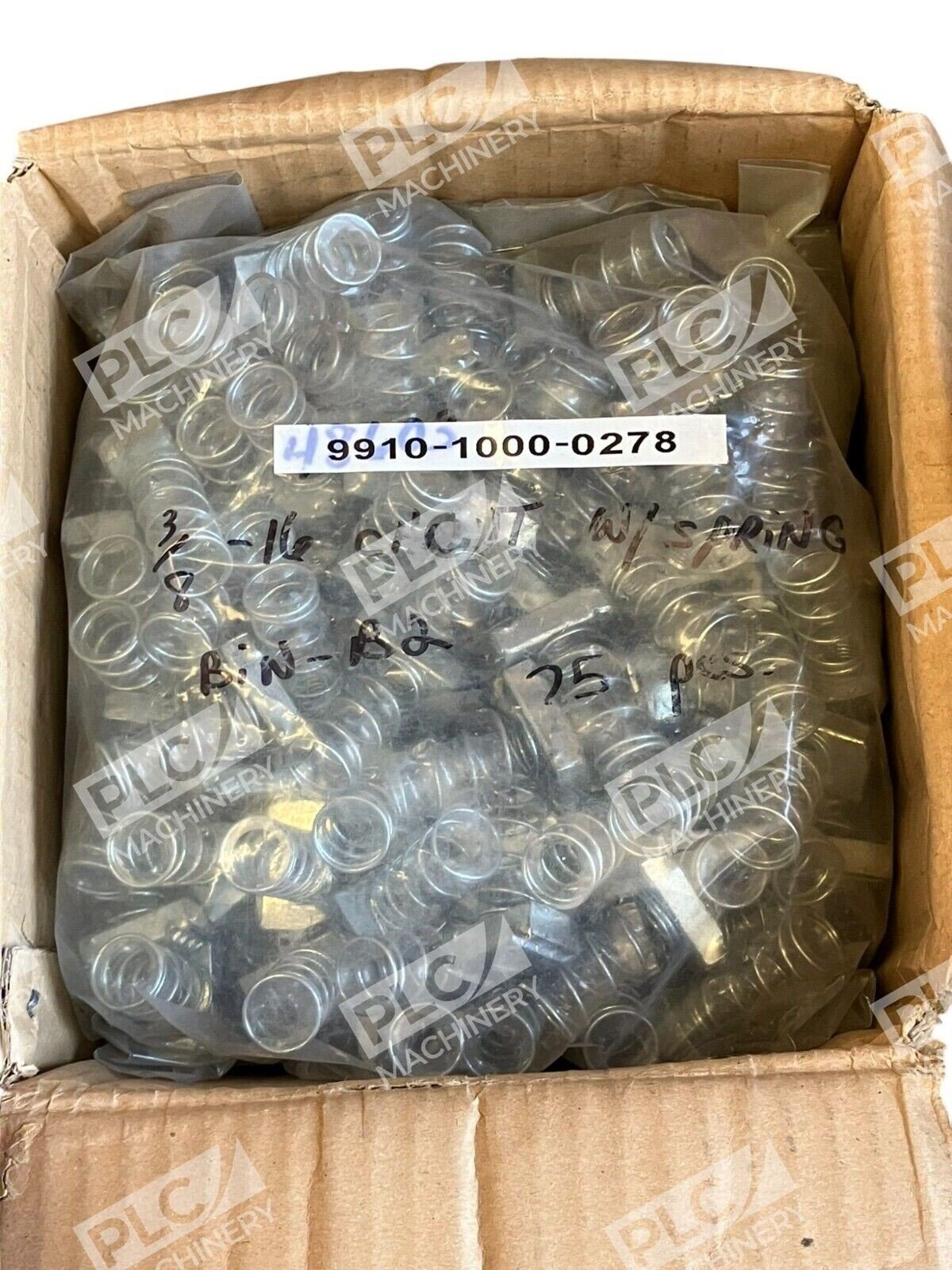 3/8-16 Channel Nut W/ Spring 9910-1000-0278 (Box of 225)