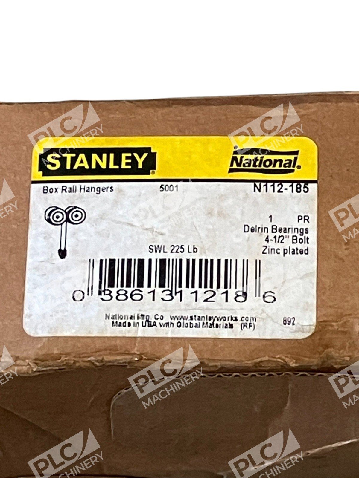 Stanley National SWL 225Lb Box Rail Hangers N112-185 - Image 2