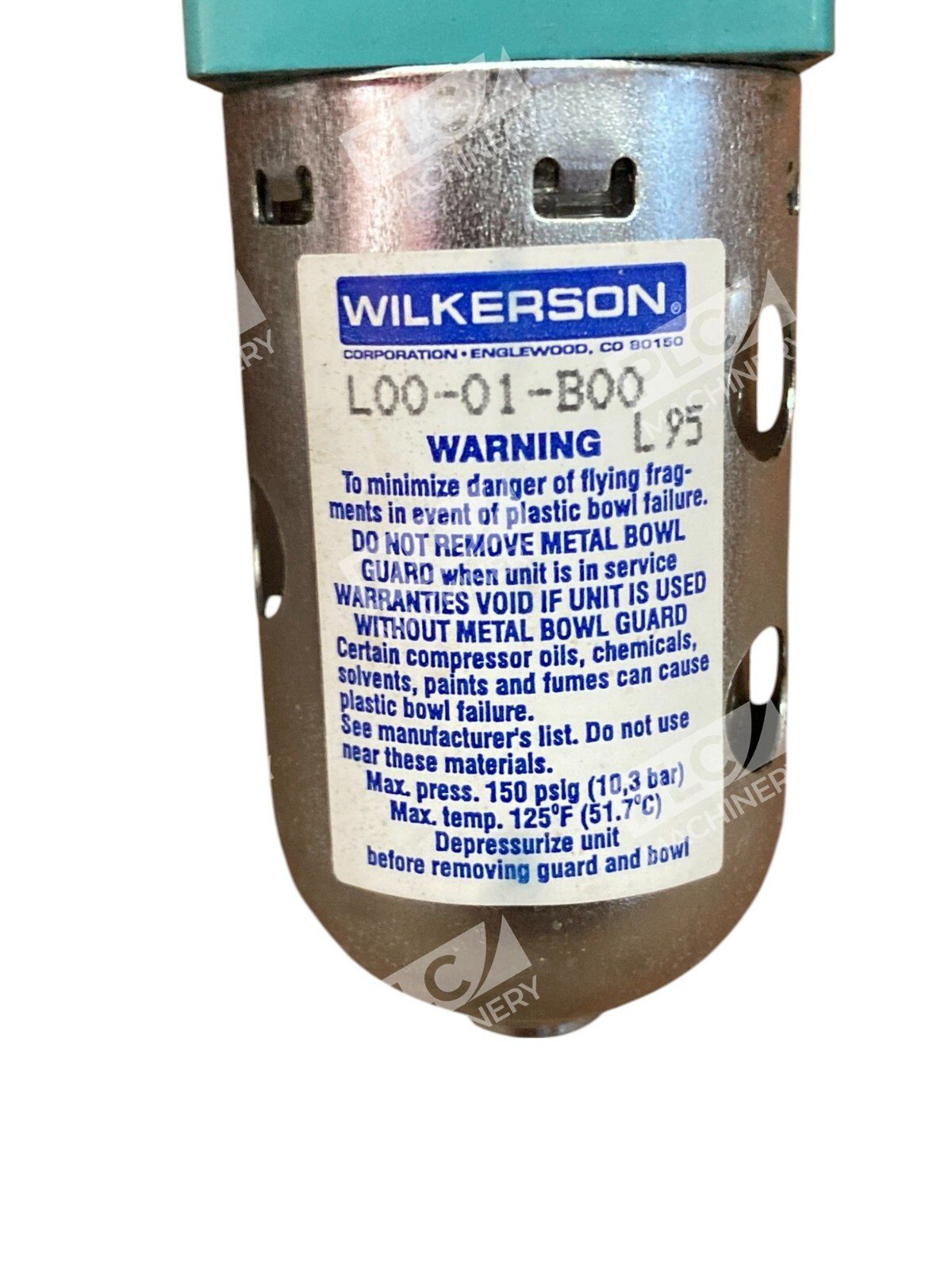 Wilkerson L95 Pneumatic Lubricator L00-02-B00 - Image 8