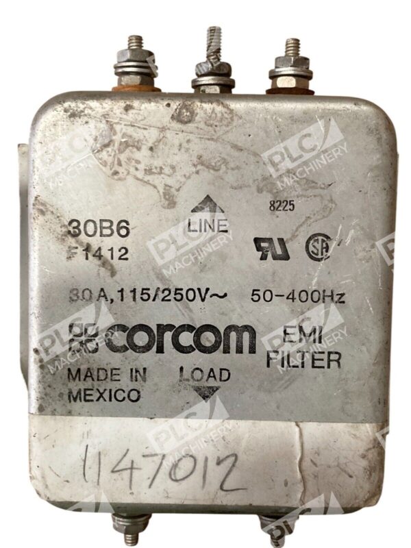 Corcom 115/250V 30A 50-400Hz F1412 EMI Filter 30B6 - Image 2