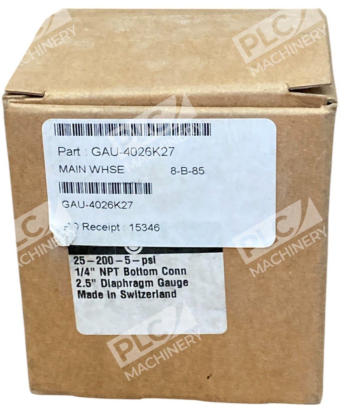 Noshok 1/4"NPT 2.5" 0-5PSI Diaphragm Pressure Gauge 25-200-5-PSI