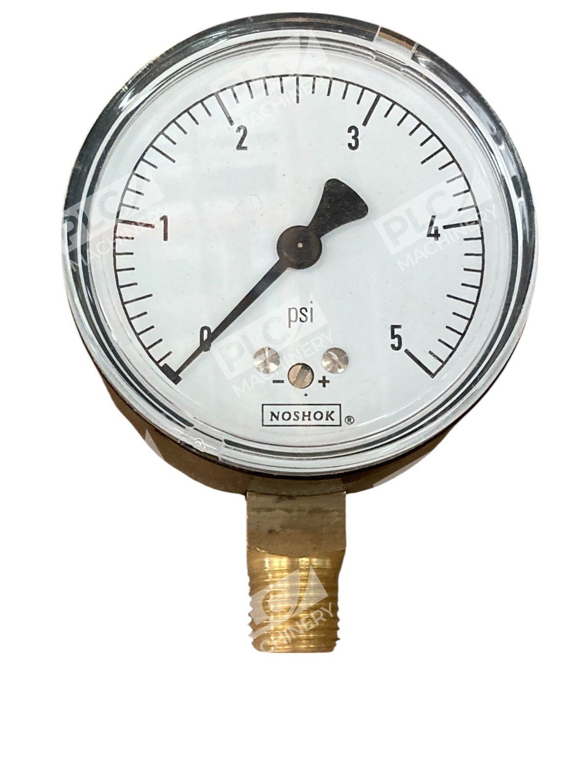 Noshok 1/4"NPT 2.5" 0-5PSI Diaphragm Pressure Gauge 25-200-5-PSI - Image 4