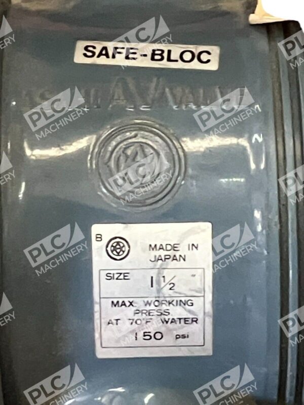 Asashi AV Valve Safe-Bloc 150PSI 3-WAY TUBV 1-1/2" PVC - Image 2