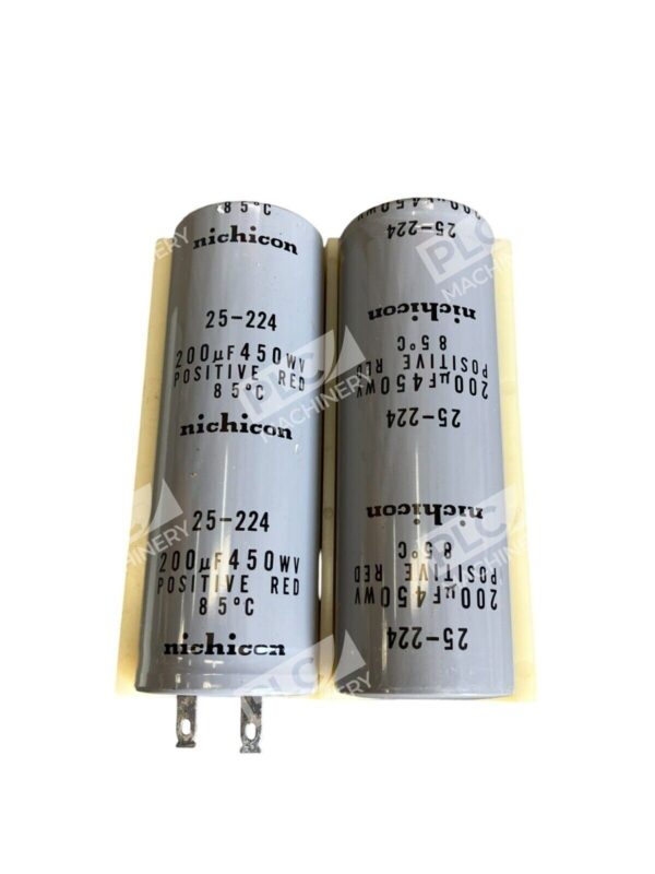 Nichicon 200µF 450WV Positive Red (lot of 2)