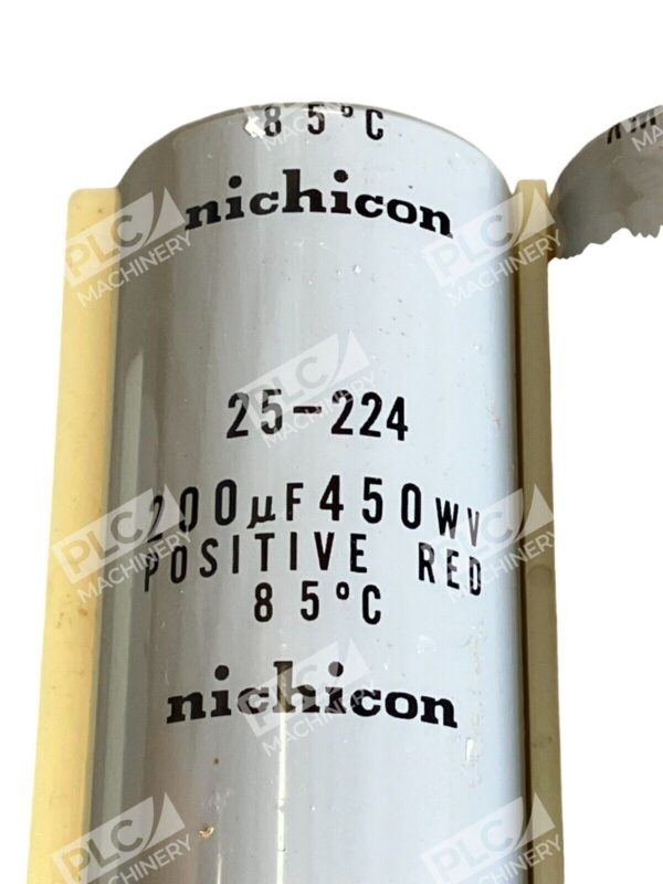 Nichicon 200µF 450WV Positive Red (lot of 2) - Image 2