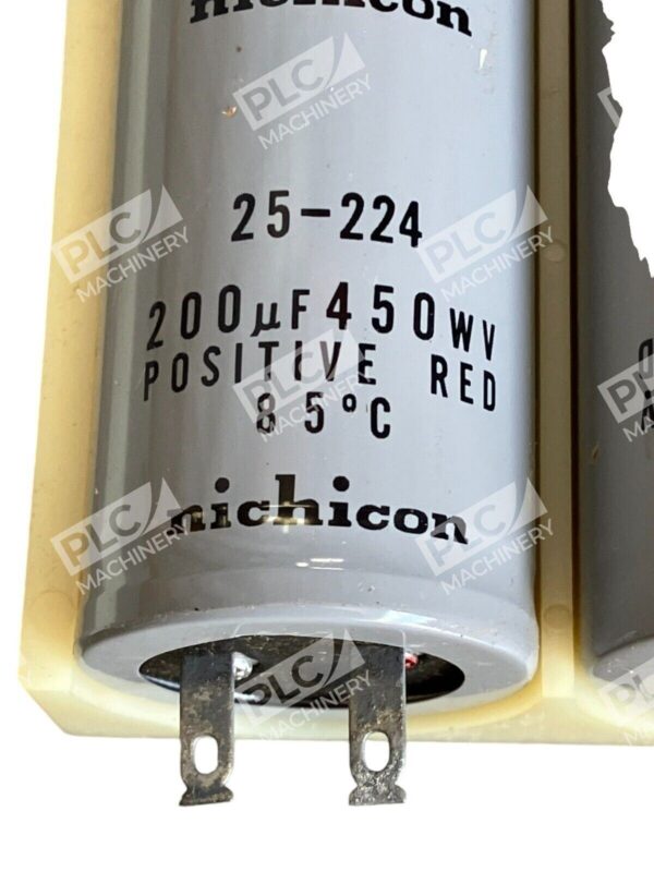 Nichicon 200µF 450WV Positive Red (lot of 2) - Image 3
