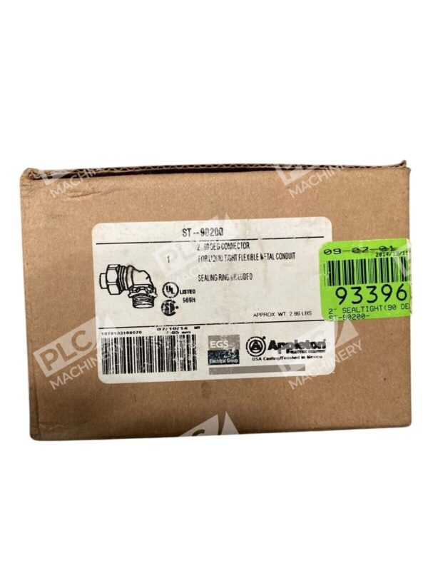 Appleton EGS 2ST 2" 90Deg Liquid Tight Flexible Metal Conduit Connector ST-90200