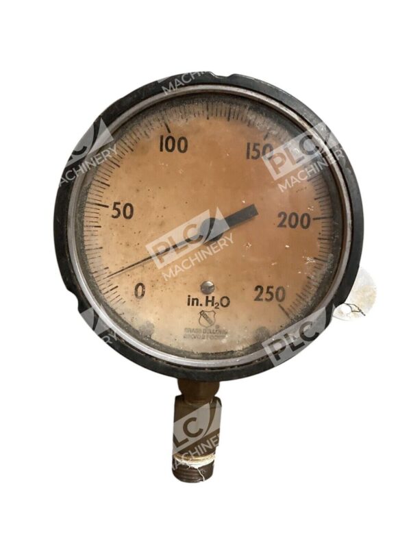 Ashcroft Brass Bellows Browne Focus in H20 Pressure Gauge 0-250PSI
