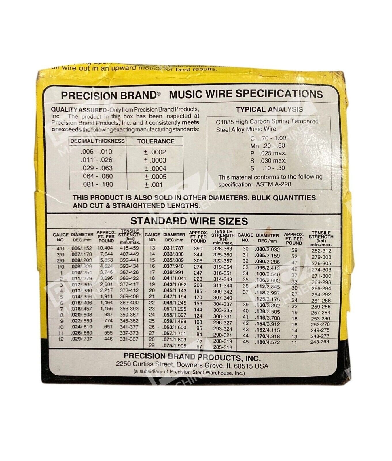 Precision Brand .047" Diameter 1lb Music Wire 21047 - Image 2