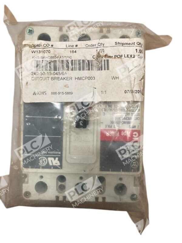 Westinghouse 3 Pole 3A Motor Circuit Protector Series C HMCP003A0C