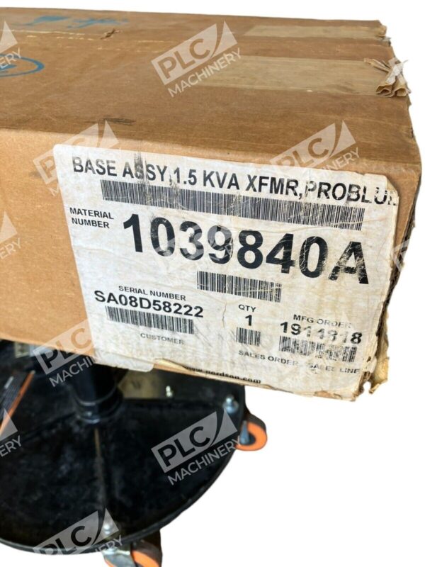 Nordson Base Assy 1.5KVA XFMR Problul 1039840A - Image 2