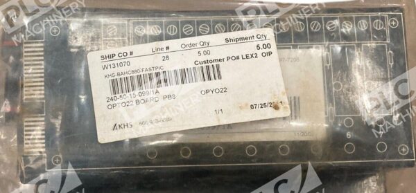 Opto22 KHS OPYO22 I/O Module Rack PB8 - Image 3