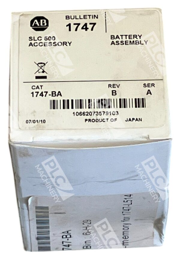 Allen Bradley AB SLC500 Rev B Battery Assembly 1747-BA /A