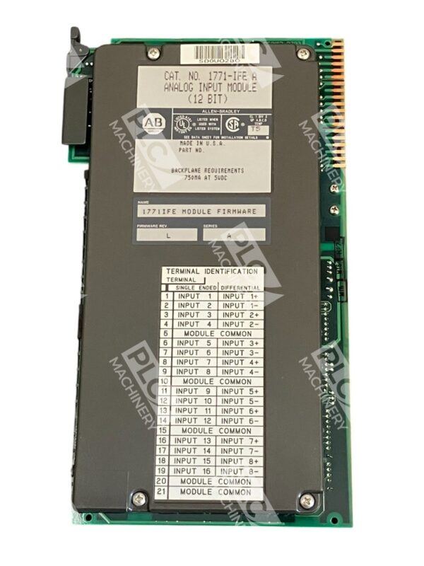 Allen Bradley AB Analog 12 Bit Input Module 1771-IFE A