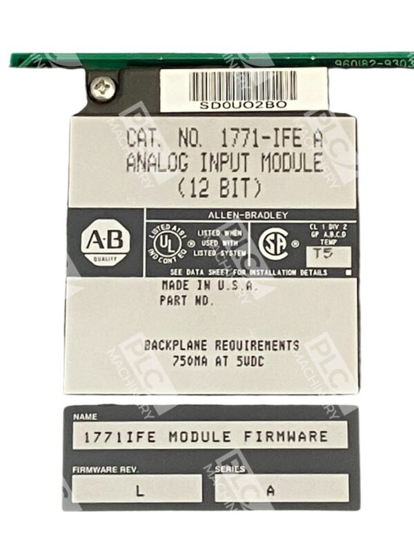 Allen Bradley AB Analog 12 Bit Input Module 1771-IFE A - Image 2