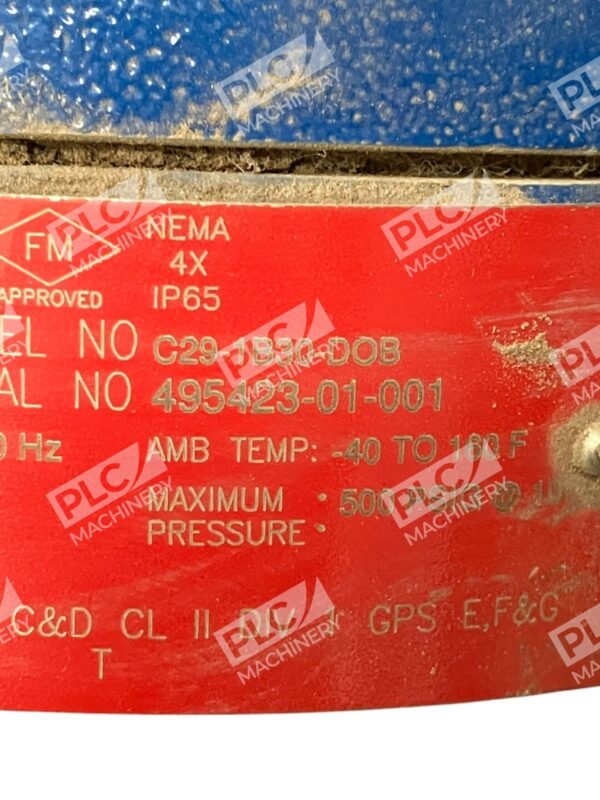 Magnetrol 10A 120VAC 50/60Hz Pmax 500PSIG Level Switch C29-1B30-DOB - Image 5