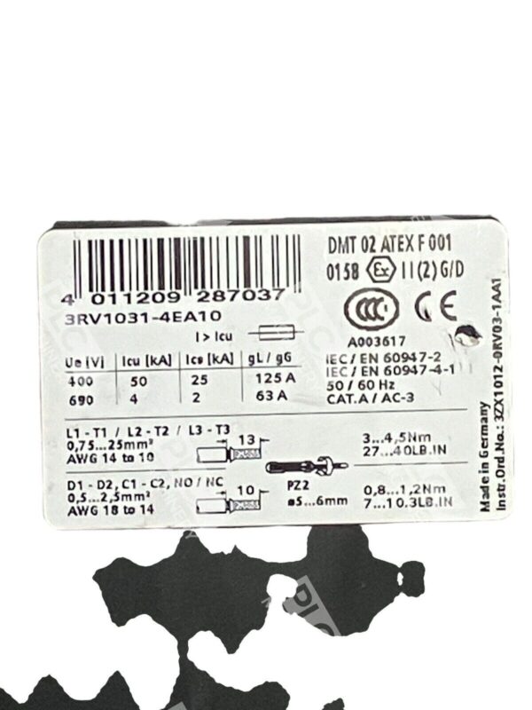 Siemens Sirius 3RV1031-4EA10 - Image 2