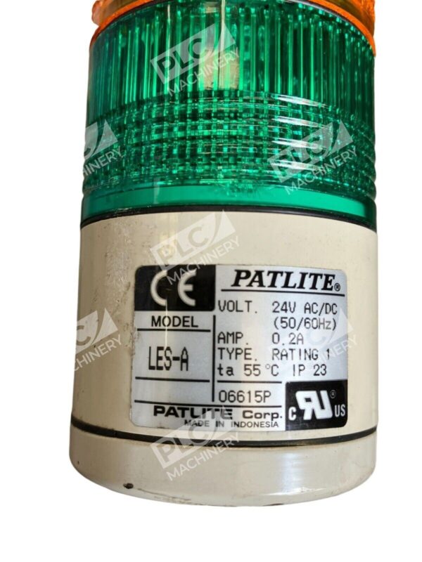 Patlite 24V AC/DC 50/60Hz 0.2A 06615P LES-A - Image 3