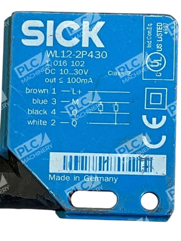 Sick DC 10...30V 1 016 102 Photoelectric Sensor WL12-2P430 - Image 2