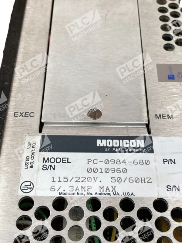 MODICON PC-0984-680 PROGRAMMABLE CONTROLLER MODULE AEG - USED - FREE SHIPPING - Image 6