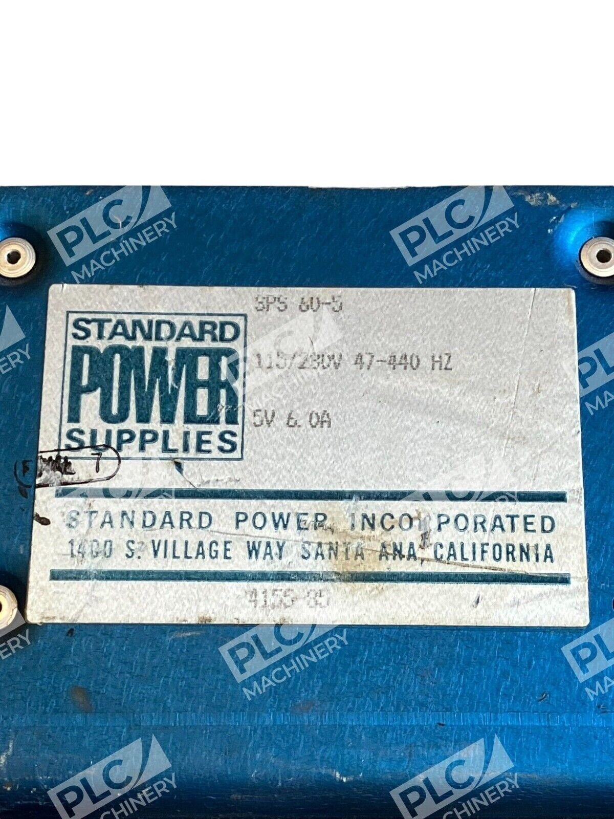 Standard Power Supplies 5V 6.0A 115/230V 47-440Hz SPS 60-5 - Image 2