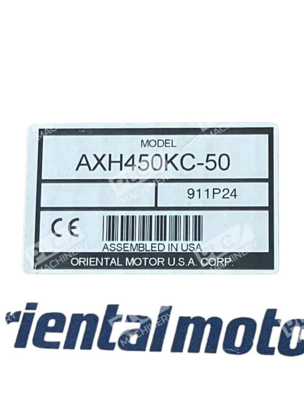 Oriental Motor 911P24 Brushless Motor AXH450KC-50