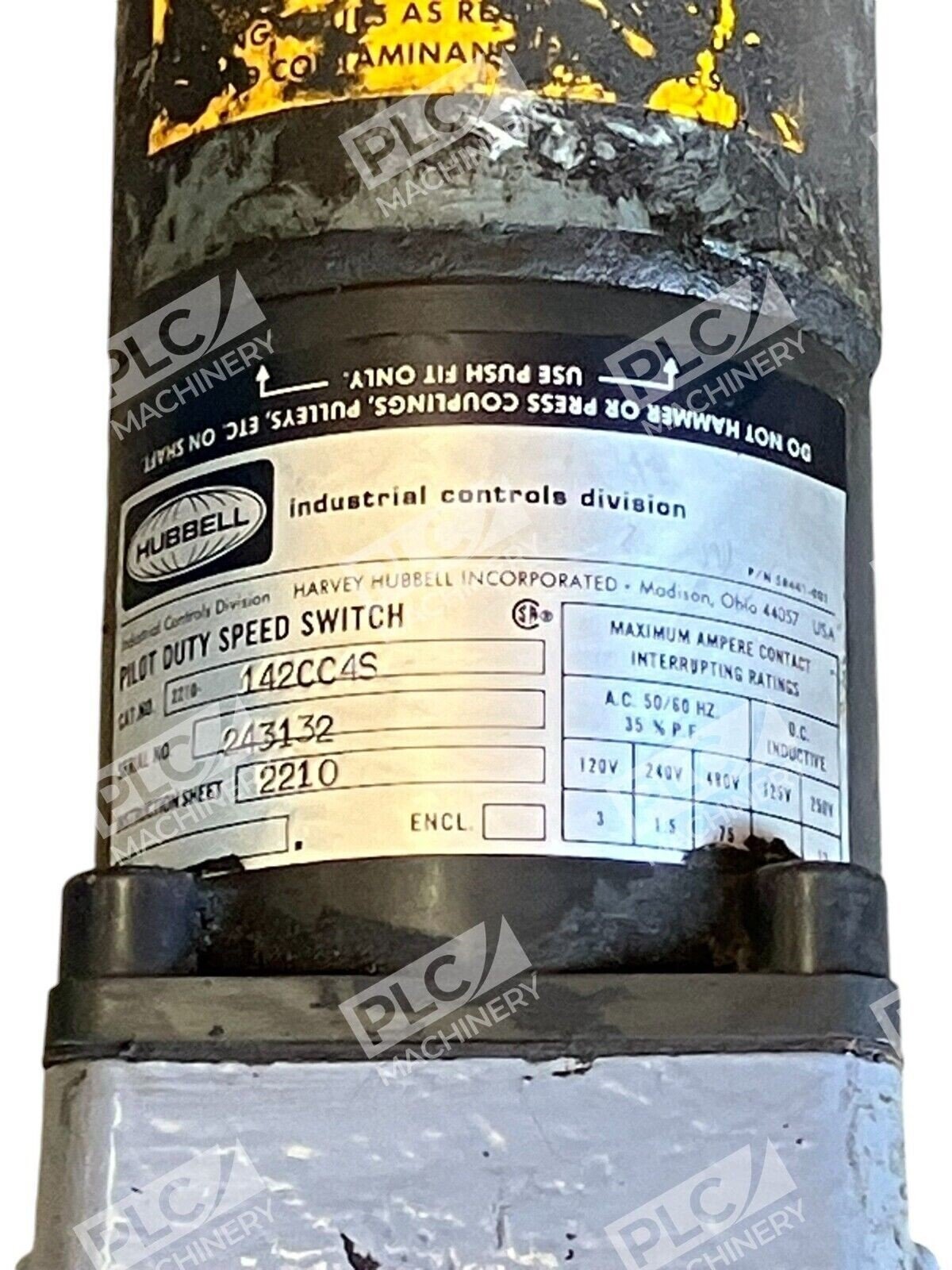 Hubbell Pilot Duty Speed Switch 2210-142CC4S - Image 2
