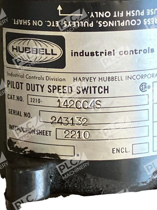 Hubbell Pilot Duty Speed Switch 2210-142CC4S - Image 3
