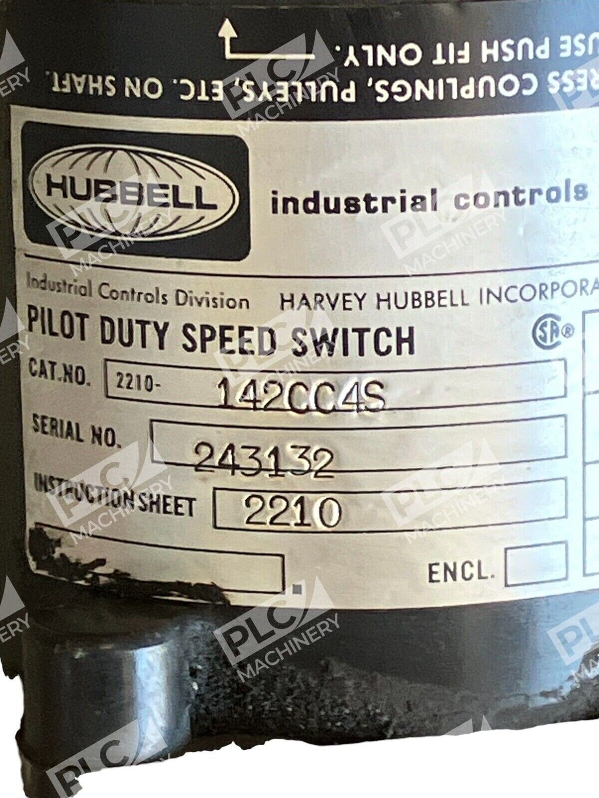Hubbell Pilot Duty Speed Switch 2210-142CC4S - Image 3