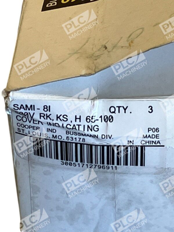 Bussmann Cooper 10.38X1.5X2.33" Fuse Cover Indicator SAMI-8I (Box of 3) - Image 2