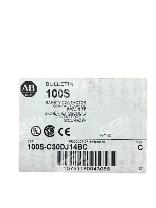 Allen Bradley 100S-C30DJ14BC /C Safety Contactor - Image 2