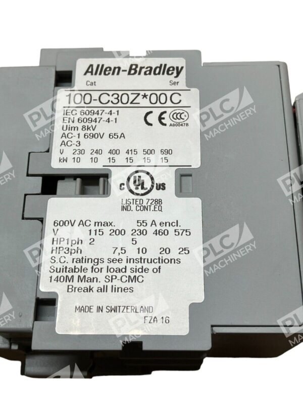 Allen Bradley 100S-C30DJ14BC /C Safety Contactor - Image 8