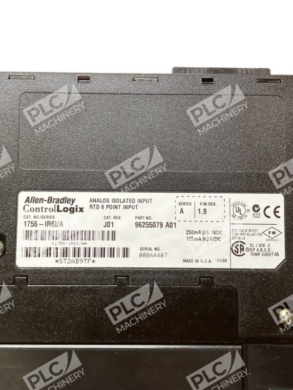 Allen Bradley 1756-IR6I /A ControlLogix Analog Isolated Input RTD 6 Point Input - Image 3