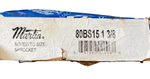 Martin #80 15 Teeth Bored To Size Sprocket 80BS15-1-3/8 - Image 2