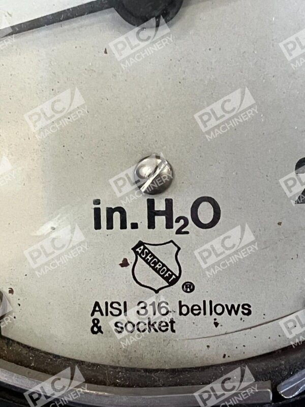 Ashcroft in H2O AISI 316 Bellows & Socket 0-250PSI 250-2362-A 15 - Image 2
