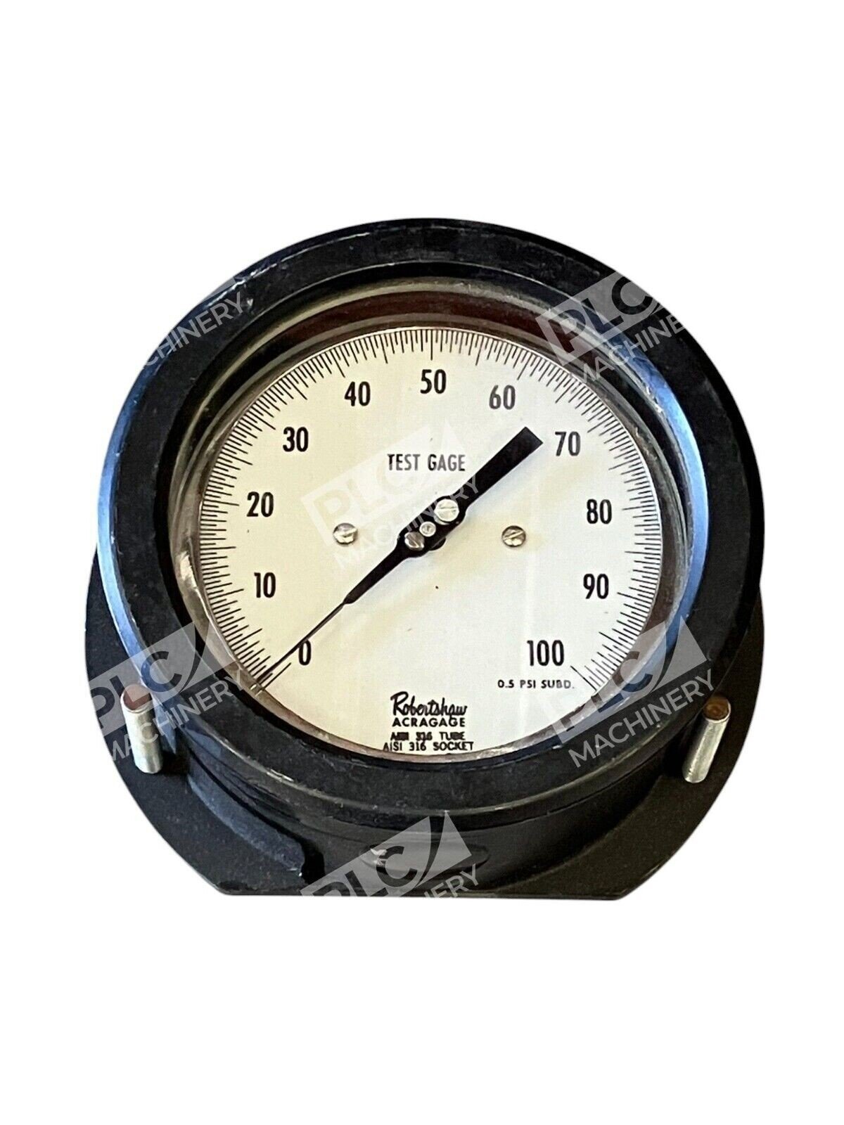 Robertshaw Test Gage 1-100PSI AISI 316 Tube AISI 316 Socket Acragage